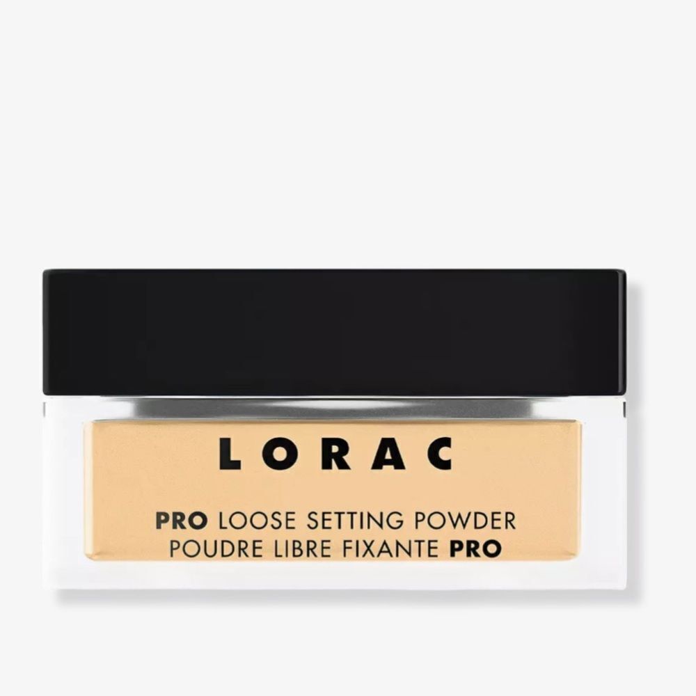 LORAC Pro Loose Setting Powder in Brulee ultra blurring, light diffusing
